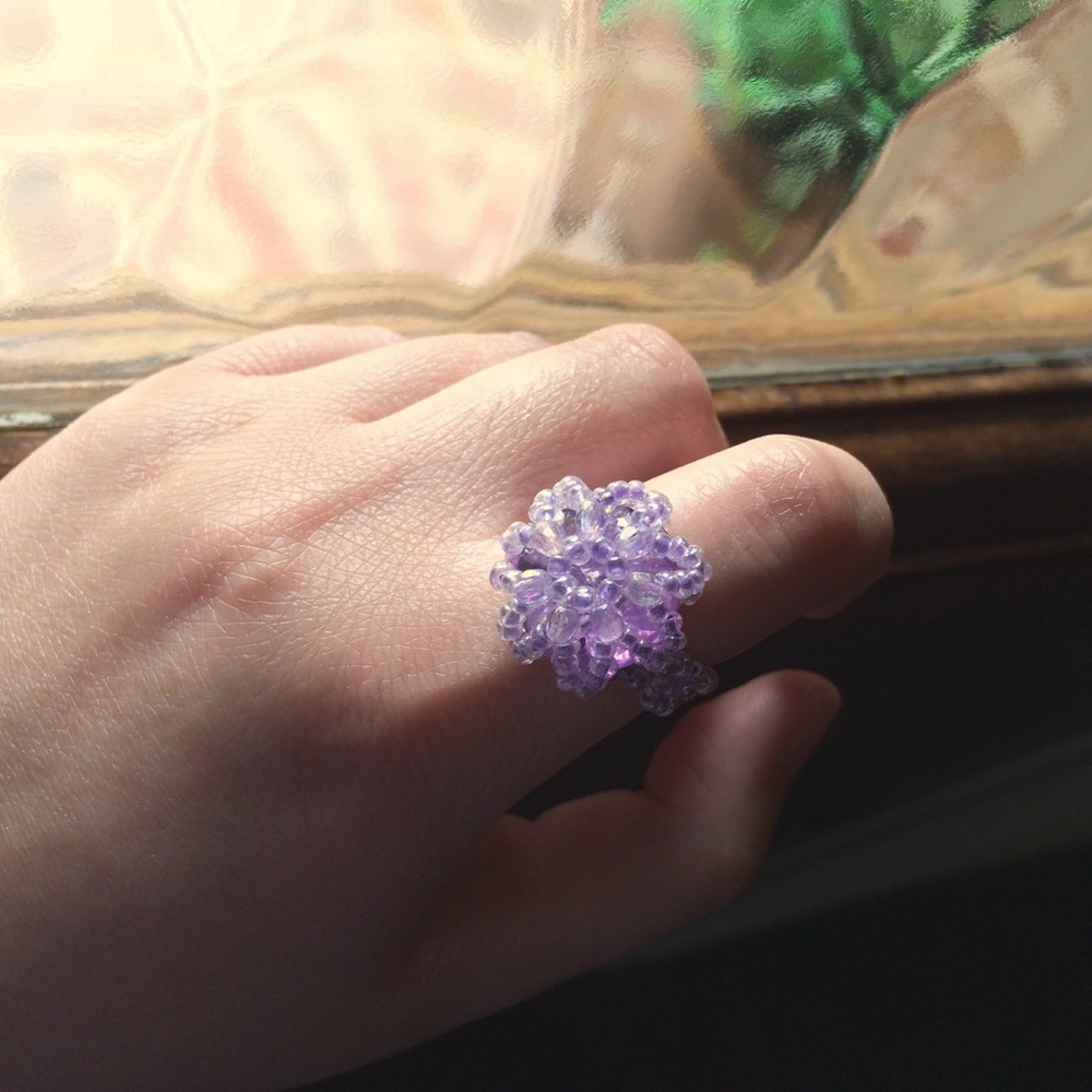 Handcrafted Pastel Beaded Ring